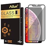 Ailun Privacy Screen Protector Compatible iPhone Xs Max (6.5inch 2018 Release),[1Pack],Anti Spy Tempered Glass,Anti-Scratch,Full Notch Coverage