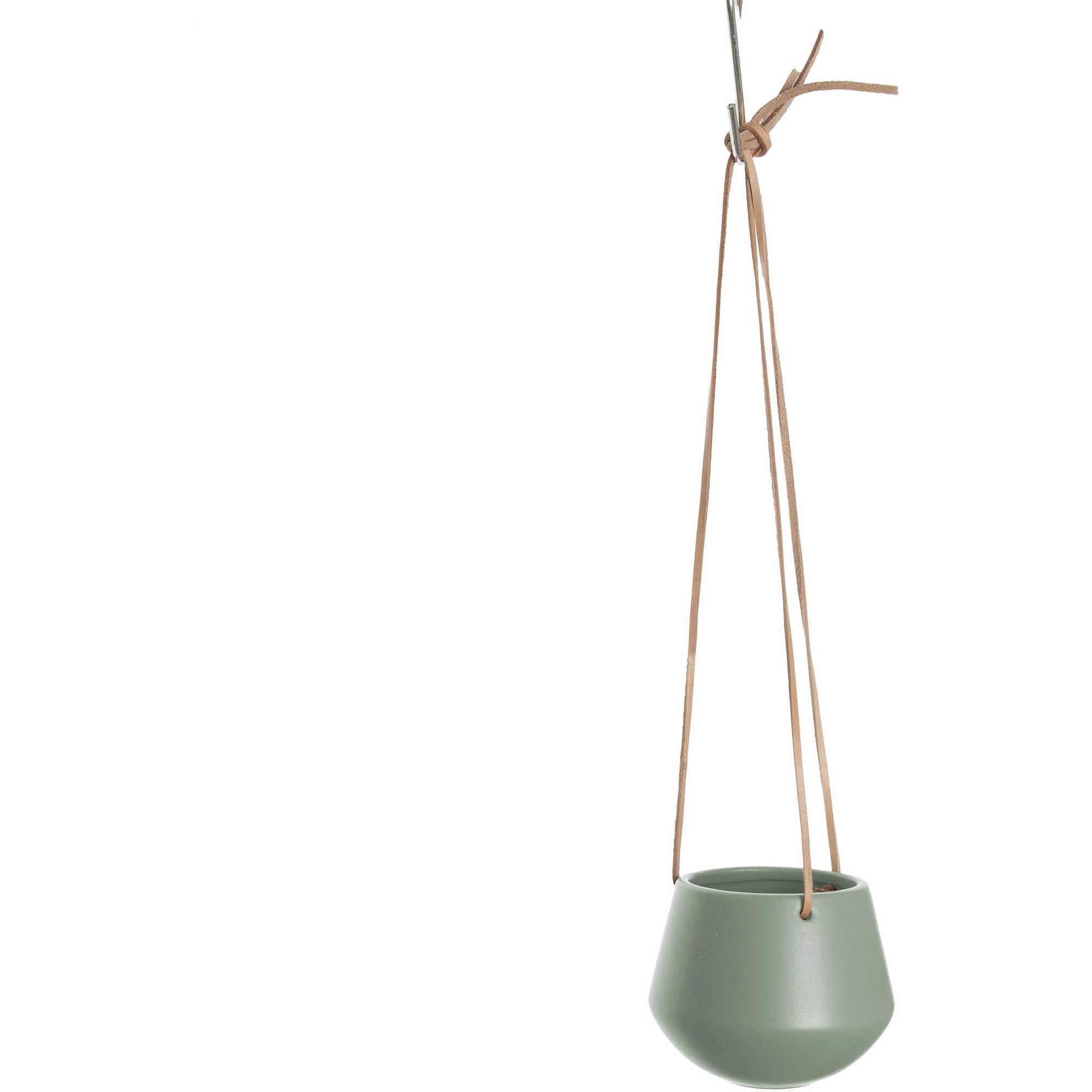 PT Living Hanging Pot Skittle Ceramic Small Matt Jungle Green