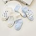 VWU Baby Thick Cuff Cotton Socks 5-pack 7 Color Available Blue 1-3 years old