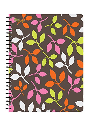 New Generation - Floral - 1 Subject 70 Sheets 8" x 10.5" wirebound Spiral Notebook , 6 PACK ,COLLEGE Ruled , Heavy Duty covers ,3 Hole Punch (6 PACK SPIRAL NOTEBOOK COLLEGE RULED)