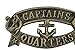 Hampton Nautical Cast Iron Decoration Captain's Quarters Sign Metal Wall Plaque, 9