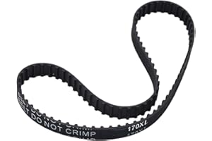 Heyiarbeit 170XL Rubber Timing Belt 5.08mm Pitch 10mm Width Industrial Timing Belt Synchronous Closed Loop Timing Belt for 3D Printers Black Tone