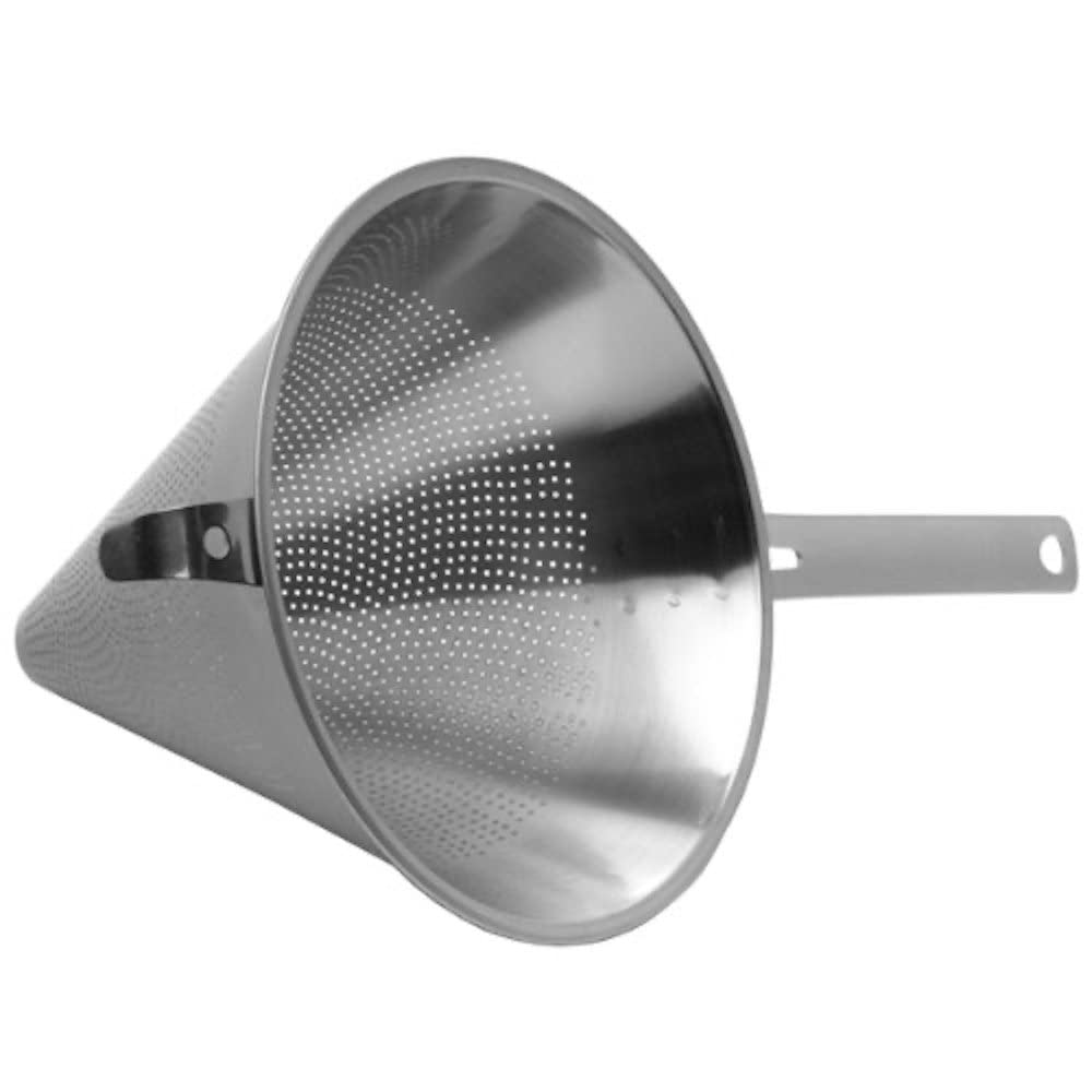 Conical Strainer 8.5", Volume: 230ml; 23cm Dia - Hook and Handle, Crafted from Robust Stainless Steel