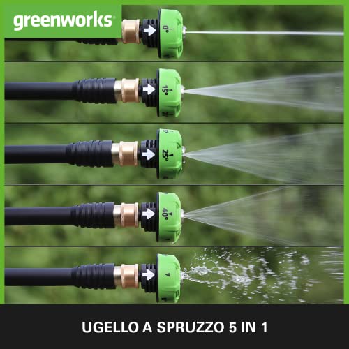 G24PW Idropulitrice a Batteria - 24 Bar, 180 L/ora, 300W con Bottiglia di Detersivo e Tubo da 6m con Sifone, SENZA Batteria 24V e Caricabatterie, Garanzia 3 Anni