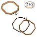 MIUSIE 2 Pcs Embroidery Hoops -Versatile Embroidery Ring Kit for Beginners or Professionals-Assorted Embroidery Hoop Frame for Hanging/Sewing/Art Craft