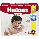 Huggies Snug & Dry Diapers, Size 4, 192 Count (One Month Supply)