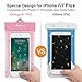 Waterproof Case, 3 Pack iOrange-E Clear Universal TPU Waterproof Cell phone Case with Armband, Dry Bag, Pouch for Smartphone iPhone 7 6S Plus 5S, Galaxy S8 S7 S6 edge, Note 5 Beach - Blue, Green, Pink
