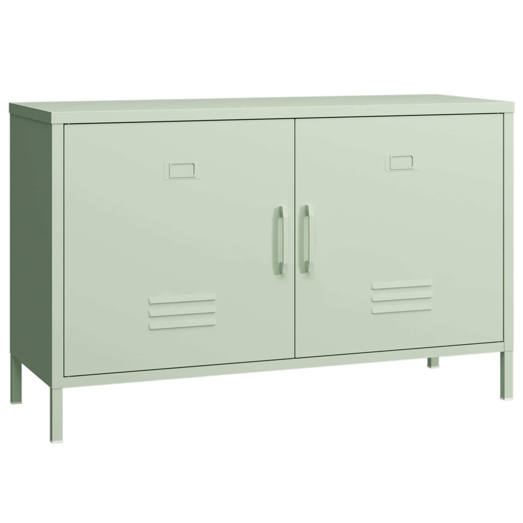 Photo 1 of Elitehouse 2 Door Metal Accent Cabinet,Mint Green Metal Storage Cabinet with Adjustable Shelf,2-Tier Office Cabinet,Multipurpose Metal Locker Storage Cabinet for Office Home,Music Studio