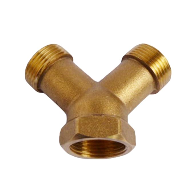 DYEY Solid Brass Washing Machine Y Piece Connector,1/5pcs