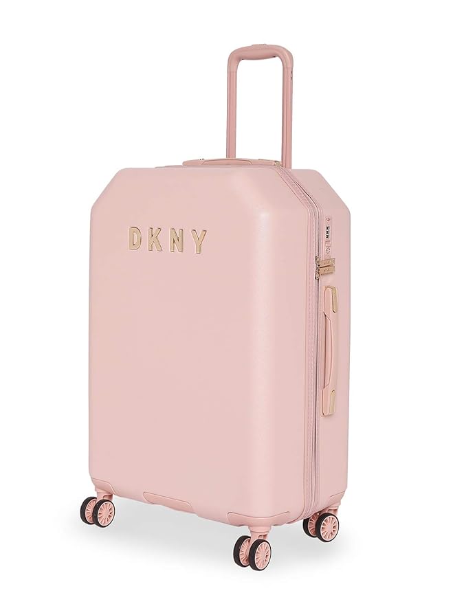 dkny rose gold luggage