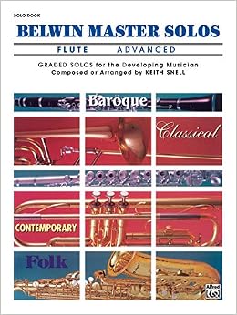 Belwin Master Solos (Flute), Vol 1: Advanced (9780769255842)