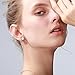 J.Rosée Chic Women Sterling Silver White Freshwater Cultured Pearl Love Heart Stud Earrings