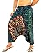 SARJANA HANDICRAFTS Mens Womens Rayon Mandala Pockets Harem Pants Yoga Drop Crotch Trouser