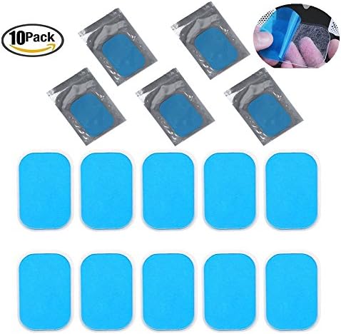 Replacement gel pad for Abdominal toning belt, Gel pads for Abdominal Muscle Toner, Replacement Gel sheet for all Abdominal Belts Smart Body Building Fitness Abs Arm/Leg Training (10P GEL)