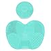 TailaiMei Makeup Brush Cleaning Mat,Set of 2 Silicone Cosmetic Washing Tool with Suction Cups(Green)
