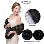 Yfe Women's Faux Fur Wraps and Shawls Sleeveless Wedding Fur Stole Shrug 1920 Faux Fur Scarf Coat For women Fur Capelet Mink Yfe Women's Faux Fur Wraps and Shawls Sleeveless Wedding Fur Stole Shrug 1920 Faux Fur Scarf Coat For women Fur Capelet Mink