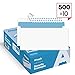 #10 Security SELF-Seal Envelopes, Windowless Design, Premium Security Tint Pattern for Secure Mailing, Ultra Strong Quick-Seal Closure - Size 4-1/8 x 9-1/2 Inches - White - 24 LB - 500 Count (34010) primary