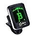 Tuner Digital Clip on Tuner for Guitar Bass Ukulele Violin Chromatic Tuning Large Clear Colorful LCD Display Calibrated Pitch Battery Included Auto Power Off