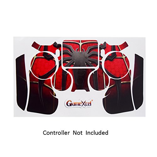 Skins for PS4 Controller - Stickers for Playstation 4 Games - Decals Cover for PS4 Slim Sony Play Station Four Controllers PS4 Pro Accessories PS4 Remote Wireless Dualshock 4 Skin - Window Spider - Thumbnail 2