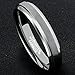 MNH Tungsten Carbide Rings for Men Women Wedding Band 4mm Comfort Fit Matte Finish Size 4-12