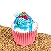 Fake Cupcake 6pack Simulation Sprinkle Artificial Food Cake Kitchen Toy Decoration, Randam Color, New Type