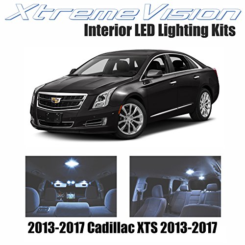 XtremeVision Cadillac ATS 2013-2017 (8 Pieces) Cool White Premium Interior LED Kit Package + Installation Tool