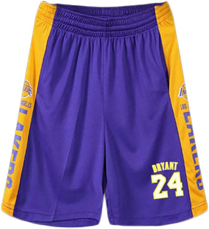 Ysport Los Angeles Lakers Basketball Shorts 24 Kobe Fans Sport Memorial Shorts Breathable S 5xl Color Purple Size 5xl Amazon Co Uk Kitchen Home