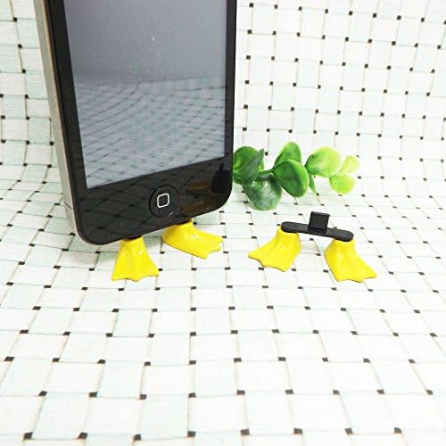 ZOEAST Creative 2 in 1 Cute 8 Colors Shoes Donald Duck Stitch Feet iPhone Stand Data Port Dust Plug Phone Shoes Dustproof Charm iPhone 5S 6 6S SE 7 Plus Phone Stand (iPhone SE/6S/7 Plug, Donald Duck)