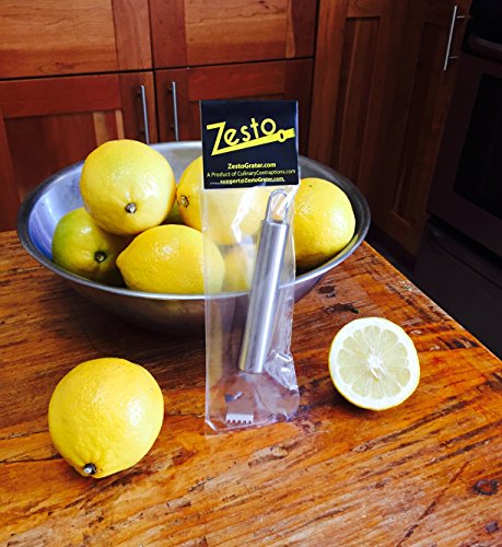 image for Zesto Lemon Zester with Channel Knife. Best tool to add Citrus Zest an