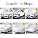 Big Ant Car Cover,Breathable Waterproof Car Covers All Weather Full Size Outdoor Snow Cover Custom Fit Sedan Up to 190 Inches-Sliver
