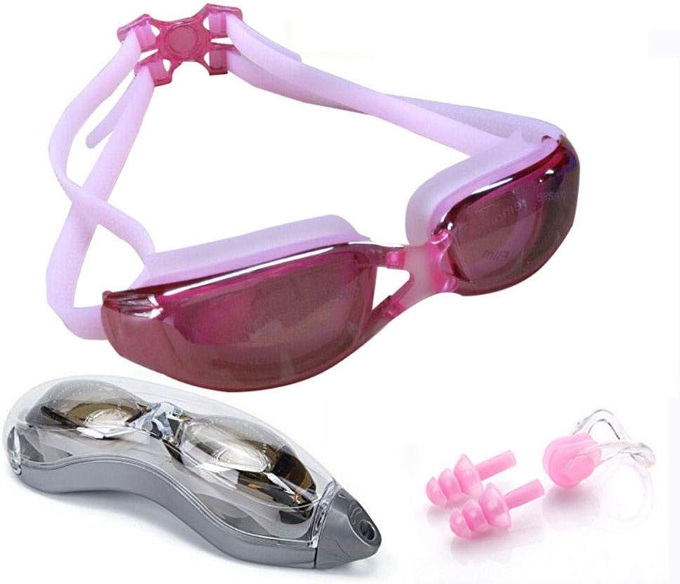 Kit Natation étui Lunettes De Natation Anti-buée Avec étui - Protection UV Pour Adultes Et Enfants Bonnet De Bain Homme