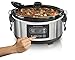 Hamilton Beach Portable 5-Quart Digital Programmable Slow Cooker with Lid Lock, Silver (33957)
