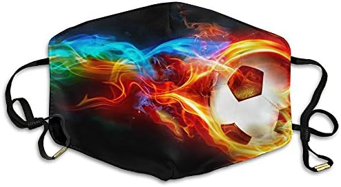 Football Soccer Fire Unisex Fashion Mask Washable Activated Carbon Cotton Breath Healthy Safety Respirator Warm Ski Cycling Half Face Mouth Masks
