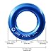 GM CLIMBING Blue Small Rappel Ring 25kN for Rock Climbing Arborist Rescue Slackline Hammock Pack of 5
