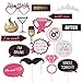 Bachelorette Party Photo Booth Props - Fun Wedding Photo Booth Props or for Bridal Shower - Make the Perfect Selfies with these Photobooth Prop Sticks for Engagement and Girls Night Out Party Supplies