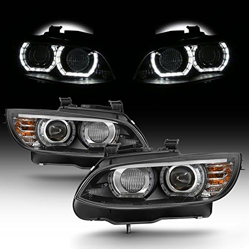 Amazon Com For 2007 2010 Bmw 3 Series E93 E92 335i 328i 3d Halo Led Projector Headlights Pair Hid Xenon Type Lh Rh Pair Automotive