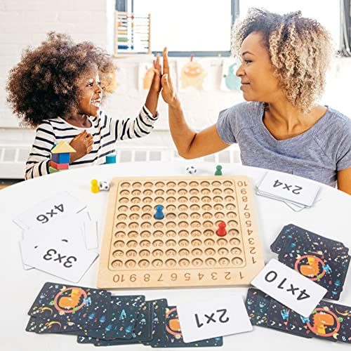 Multiplication Board Game Montessori Counting Toy Educational Math