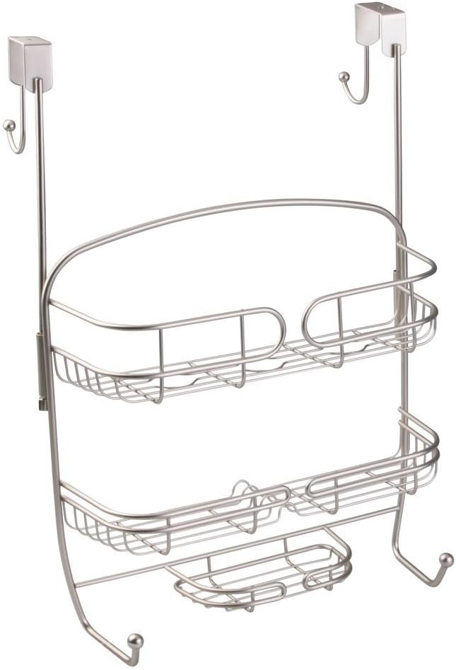 InterDesign Satin Neo Over Shower Door Caddy Amazon.co.uk Kitchen & Home