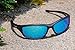 JAVIOL Polarized Sports Sunglasses for Men Women Fishing Driving Sunglasses Cycling Running Baseball Golf uv400 (Matte Black-Blue Mirrored,)