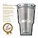 The Berg Stainless Steel 30 oz Tumbler – Includes BPA Free Slide Lock Lid Upgrade & TWO Stainless Steel Reusable Straws With Cleaning Brush