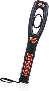 SAFEBAO Portable Hand Held Metal Detector Wand Security Scanner with Adjustable Sensitivity Ratio Audio and Vibration LED Indication