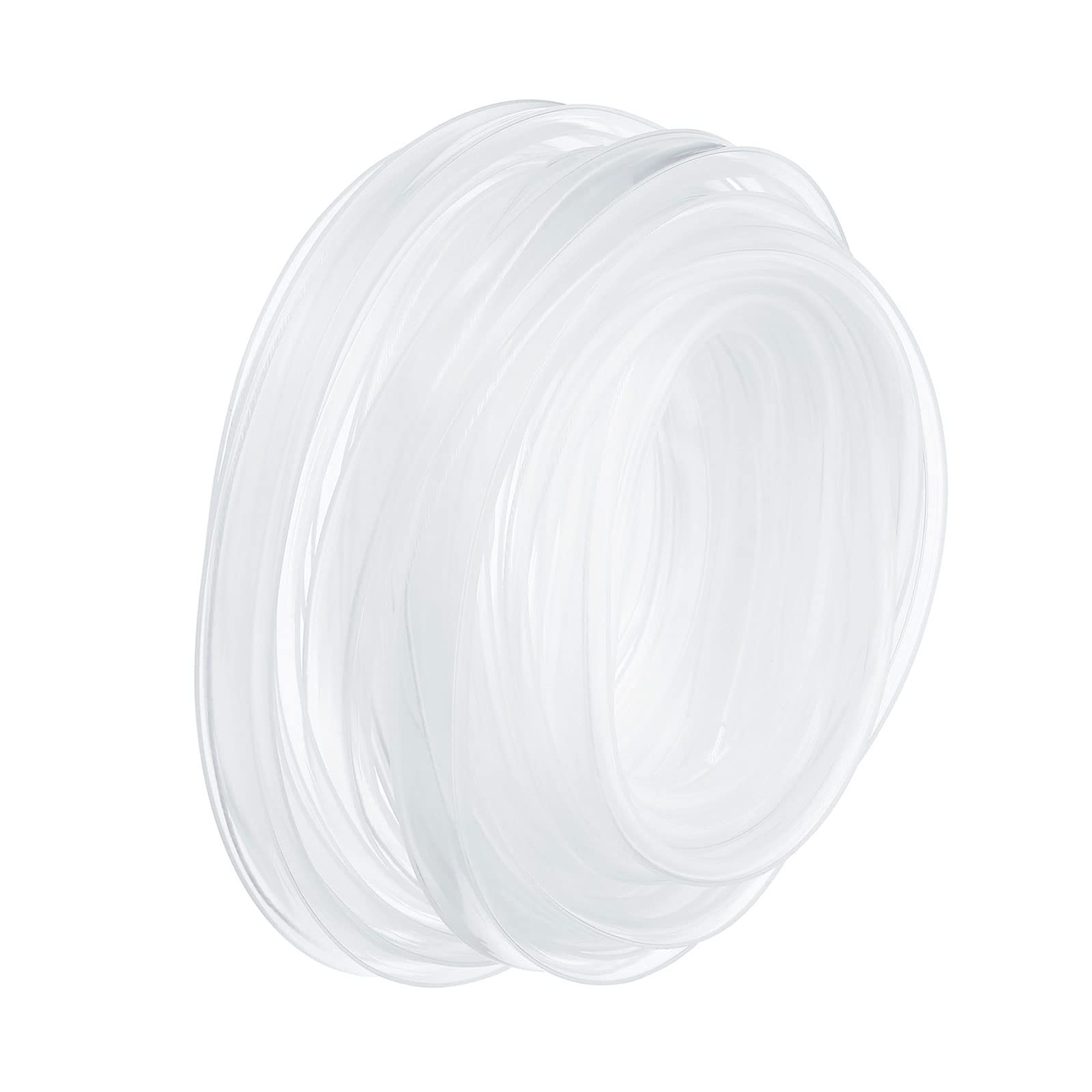 YOKIVE 2 Pcs Silicone Tube Sleeve, Rubber LED Tube Strip Waterproof Dustproof Cover, Great for Office, Home (Clear, Fit for 8mm Wide Strip, 5m Length)