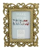 Beautiful Gold Resin 4x6 Photo Frames for Table Top or Wedding Table Decor