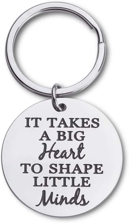 Teachers Appreciation Gifts Mothers Fathers Day Keychain Thank You Birthday Gifts For Mom Dad Teachers Coaches Women It Takes A Big Heart To Help Shape Little Minds Graduation Key Ring