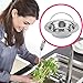 2PCS Kitchen Sink Strainer, Magift Stainless Steel Sink Drain Strainer with Handle - Large Wide Rim 4.3