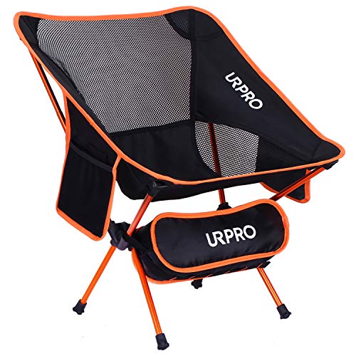 URPRO Outdoor Ultralight Portable Folding Chairs with Carry Bag Heavy Duty 320lbs Capacity Collapsible Chair Camping Folding Chairs Beach Chairs