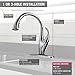 Delta Faucet Addison Touch Kitchen Faucet Chrome, Chrome Kitchen Faucets with Pull Down Sprayer, Kitchen Sink Faucet, Touch Faucet for Kitchen Sink, Delta Touch2O Technology, Chrome 9192T-DST