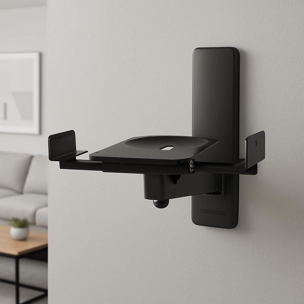 RO&CO BT77 Black – Pair of Wall Mounts for Speaker w/Black