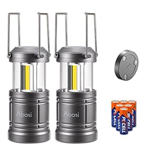 LEDランタン キャンプランタン Abosi 超明るい 単三電池式 6本電池付き