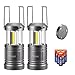 Abosi 2 Pack Camping Lantern, Lantern Flashlights with 6 AA Batteries, LED Lanterns, NEW COB LED Technology, 500 Lumens, Collapsible, Waterproof, Black
